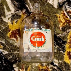 Vintage 1 gallon crush soda syrup jug